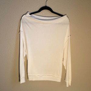 Wide shoulder sweater
